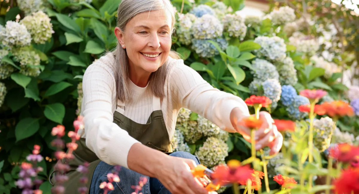 Woman gardening